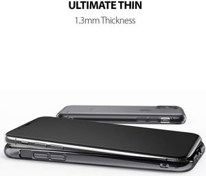 Ringke Ringke Air ultracienkie żelowe etui pokrowiec iPhone XS / X czarny (ARAP0019-RPKG) 5
