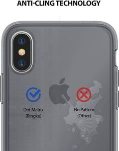 Ringke Ringke Air ultracienkie żelowe etui pokrowiec iPhone XS / X czarny (ARAP0019-RPKG) 6