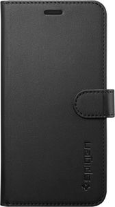 Spigen Spigen Wallet S etui portfel ze skóry ekologicznej schowek na kartę iPhone XS / X czarny (Black) 2
