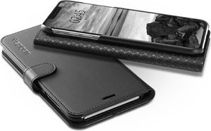 Spigen Spigen Wallet S etui portfel ze skóry ekologicznej schowek na kartę iPhone XS / X czarny (Black) 7