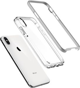 Spigen Nakładka Neo Hybrid Crystal do Apple iPhone XS Max srebrno-przezroczysta 5