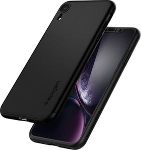 Spigen Nakładka Thin Fit 360 + szkło do Apple iPhone XR czarna 2
