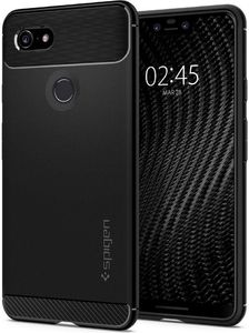 Spigen Rugged Armor żelowe etui carbon Google Pixel 3 XL czarny (Black) 1