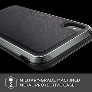 X-doria X-Doria Defense Lux - Etui aluminiowe iPhone Xs Max (Drop test 3m) (Black Leather) 2