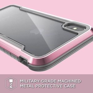 X-doria X-Doria Defense Shield - Etui aluminiowe iPhone Xs Max (Drop test 3m) (Rose Gold/Clear) 2