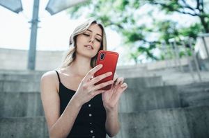 X-doria X-Doria Defense Lux - Etui aluminiowe iPhone Xs / X (Drop test 3m) (Red Leather) 15