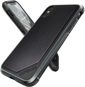 X-doria X-Doria Defense Lux - Etui aluminiowe iPhone Xs / X (Drop test 3m) (Black Leather) 11
