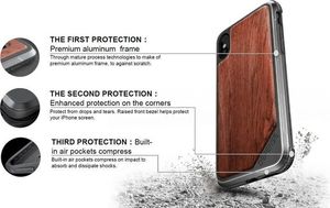 X-doria X-Doria Defense Lux - Etui aluminiowe iPhone Xs / X (Drop test 3m) (Black Leather) 15