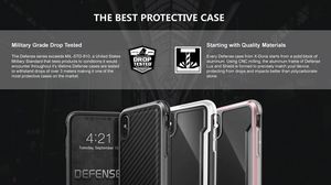 X-doria X-Doria Defense Shield - Etui aluminiowe iPhone Xs / X (Drop test 3m) (Silver/Clear) 6