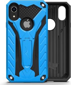 Zizo Zizo Static Cover - Pancerne etui iPhone XR z podstawką (Blue/Black) 7