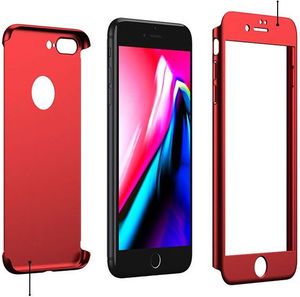 IPAKY iPaky 360 Protection etui na całą obudowę przód i tył + szkło hartowane iPhone 8 złoty 5