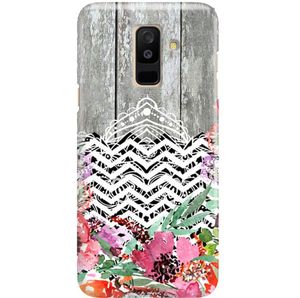 FunnyCase ETUI NADRUK DREWNO FALE SAMSUNG GALAXY A6 PLUS 2018 1