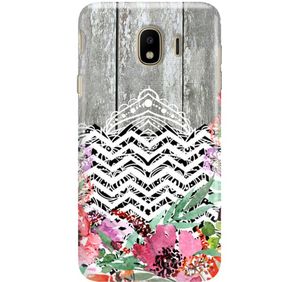 FunnyCase ETUI NADRUK DREWNO FALE SAMSUNG GALAXY J4 2018 1