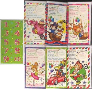 Stamp Karnet Kids DL + koperta mix wzorów 1