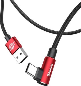 Kabel USB Baseus Kabel Baseus MVP kątowy TYP C 1,5A 2m czerwony CATMVP-B09 1