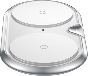 Kabel USB Baseus Baseus Dual Wireless Charger podwójna ładowarka bezprzewodowa indukcyjna Qi + ładowarka sieciowa EU Quick Charge 3.0 + kabel USB / USB-C 1M biały (WXXHJ-A0S) 6