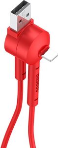 Kabel USB Baseus USB-A - Lightning 1 m Czerwony 7
