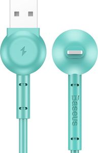 Kabel USB Baseus USB-A - Lightning 1 m Zielony 2