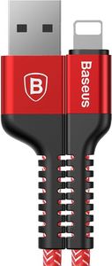 Kabel USB Baseus Wtyczka prosta USB-A - Lightning 1 m Czerwony 1
