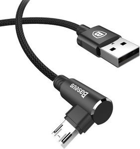 Kabel USB Baseus USB-A - microUSB 1 m Czarny (BRA007197) 1