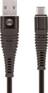Kabel USB Forever USB-A - 1 m Czarny (GSM036396) 1