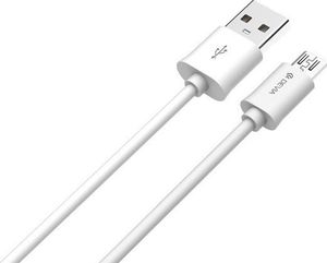 Kabel USB Devia USB-A - microUSB 2 m Biały (BRA006902) 2