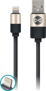 Kabel USB Forever USB-A - Lightning 1 m Czarny (GSM032574) 1