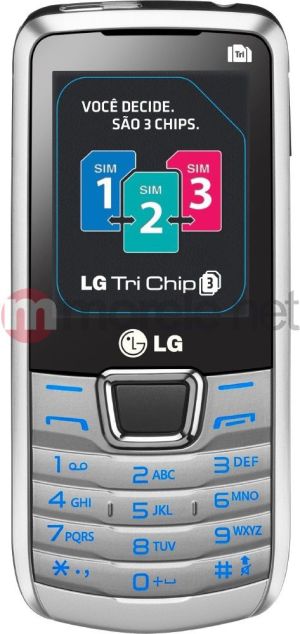 Telefon komórkowy LG A290 Triple SIM Silver 1