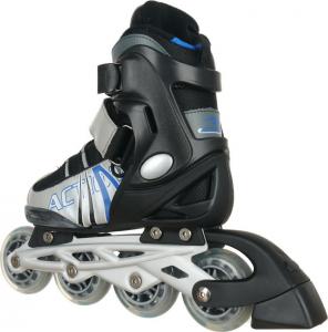 Rolki Action Łyżworolki regulowane 125A czarno-szare r. 36-39 (PW-125J/PW-125A) 3