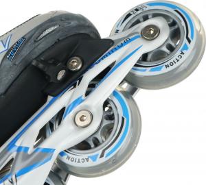 Rolki Action Łyżworolki regulowane 125A czarno-szare r. 36-39 (PW-125J/PW-125A) 4
