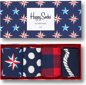 Happy Socks Happy Socks Giftbox (4-pary) XNAU09-6000 - Kolorowe Skarpety w Zestawie 1