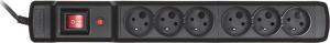 Listwa zasilająca Activejet Combo przeciwprzepięciowa 6 gniazd 1.5 m czarna 3