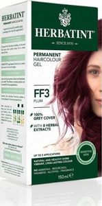 Herbatint  Naturalna trwała farba do włosów - FF - Seria Modny Błysk FF3 - śliwkowy 1