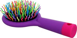 Twish TWISH_Handy Hair Brush with Mirror szczotka do włosów z lusterkiem Lavender Floral 1