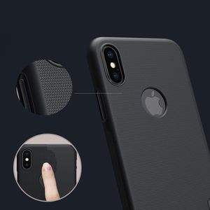 Nillkin Etui Nillkin Frosted Shield iPhone XS logo - Black 2