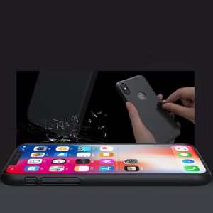 Nillkin Etui Nillkin Frosted Shield iPhone XS logo - Black 4