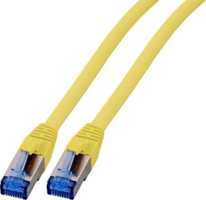 EFB RJ45 Patch Cable S / FTP, Cat.6A, Cat.7 Raw Cable TPE superflex, 10m, yellow (K5525FGE.10) 1