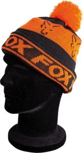 Fox Black/Orange - Lined Bobble Hat (CPR991) 1