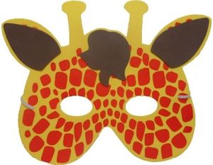 Aster Maska z pianki dla dzieci, odgrywanie ról - żyrafa 1