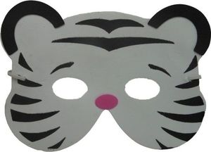 Aster Maska z pianki - tygrys biały, dla dzieci, 1