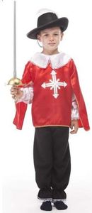 Aster Muszkieter czerwony - kostium dla dzieci 1