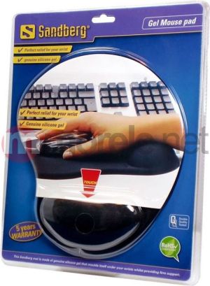 Podkładka Sandberg Gel Mousepad with Wrist Rest (520-23) 1