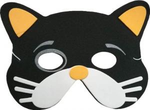Aster Maska piankowa dla dzieci - kot czarny (308843-uniw) 1