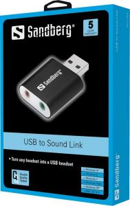 Karta dźwiękowa Sandberg USB to Sound Link (133-33) 2