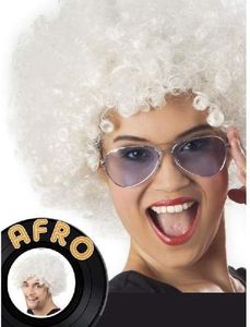 Aster Peruka Afro gigant biała 1