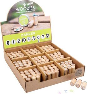 Small Foot Stempelki, pieczątki drewniane, Cyfra 0 , do zabawy dla dzieci pomoce montessori kod prod.10312 1