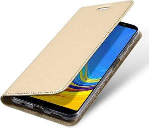 Dux Ducis Skin Pro etui pokrowiec z klapką Samsung Galaxy A7 2018 A750 złoty 3