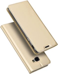 Dux Ducis Skin Pro etui pokrowiec z klapką Samsung Galaxy J4 Plus 2018 J415 złoty 1