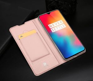 Dux Ducis Skin Pro etui pokrowiec z klapką OnePlus 6T szary 16
