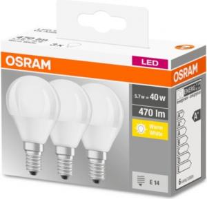 Osram Classic P, 5.7W, E14, 470lm, 3 szt. 5